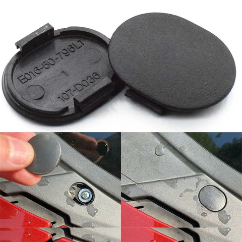 2 Pack E01650796 Windshield Cowl Grille Screw Hole Cap Rubber Covers installed on Mazda Miata MX5 Protege RX7 Ford Probe