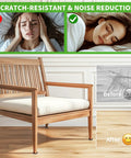 Chair with 1 5 Eighth Inch Round Carpet Bottom Furniture Caster Cups Reusable Felt Furniture Sliders for Scratch-Free Floors