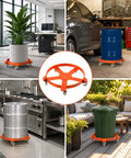 Heavy Duty 55 Gallon Drum Dolly Non Tipping With Steel Frame And Powder Coated Finish, 1,250 Lbs Capacity, Rust Resistant Cross Braces Prevent Warping, Industrial Drum Transport Tool used with 55-gallon drums