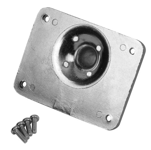 Heavy Duty Cast Aluminum Electronic Drum Module Mount With Four Hole Universal Fit Screws Included And Seven Eighths Inch Post