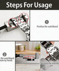 Guide on using All In One Watch Repair Kit With Link Removal Tool 18 Sizing Options, Screwdriver Set, Spring Bar Tool and Band Hole Punch.