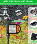 All in One Drip Irrigation System Kit With Two Hundred Twenty Six Feet Of Hose, LCD Timer, And Three Sprayer Types for garden
