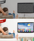Before and after using In Wall TV Cable Management Kit For A Clean Wire Free Setup Hide Power Cords Behind Wall With Two Pass Throughs And Hole Saw Drill Attachment Included Simple Easy Installation For A Sleek No Mess TV Setup