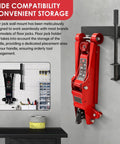 Floor Jack Wall Mount With Handle Holder For Easy Garage Storage And Quick Access Heavy Duty Jack Holder And Hydraulic Trolley Stand Accessory on wall