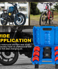 14 Piece Universal Fork Seal Driver Tool Kit for Motorcycle Front Forks 35mm to 50mm in open blue case