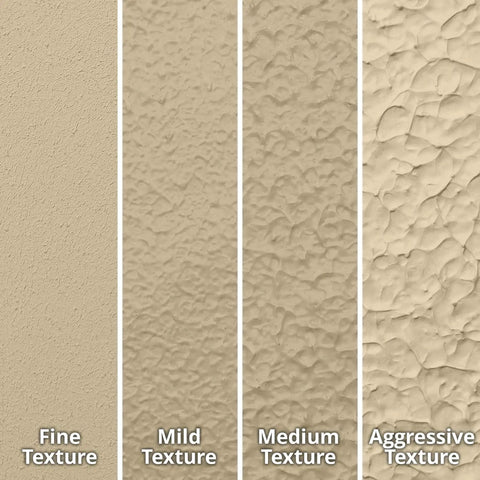 Different texture finishes of Non Skid Coating Cream 4 Liters Durable One Part System Easy To Apply Spreads Smoothly Without Fillers