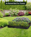 No Dig Metal Landscape Edging That Ends Mess Easy Install Rust Resistant Galvanized Steel Garden Border around flower bed
