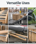 Heavy Duty Replacement Conveyor Rollers Set For Packaging Line Sorting Systems 5 Pack Dual Diameters 38mm And 50mm With 12mm Shaft installed for saw station and conveyor use