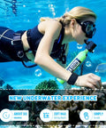 Pocket Size 0.5L Inflatable Mini Scuba Tank Portable Dive Gear DOT Certified for Underwater Work and Play in use by diver