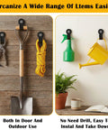 Heavy Duty Magnetic Hooks Strap Four Pack Magnetic Tool Holder Strap No Drill Garage Organizer for holding tools and watering cans