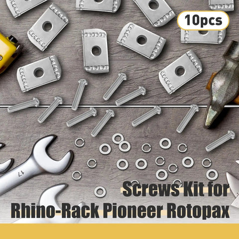 M6 304 Stainless Steel 25mm Screws And Channel Nuts Kit 20 Piece Set With Spring Washers For Roof Rack Brackets Fits Rotopax Mounts
