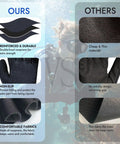 Comparison of reinforced 3mm neoprene gloves versus thin ones, showing anti-slip grip and comfort for diving, black, size small.
