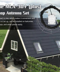 Ultra Compact 30 Plus Loop Antenna For Active Receive Low Noise Shortwave And Medium Wave Reception 0.5 To 30 MHz on rooftop