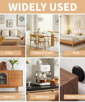 Heavy Duty Self Adhesive Furniture Sliders 36 Piece Set Features Rock Solid Grip For No Sweat Moving And Smooth Gliding On Wood Or Carpet Floors Super Durable Build used under various furniture like sofas, tables, chairs, and beds.