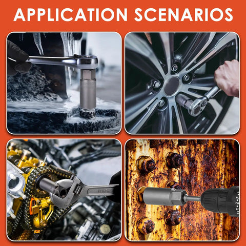 Application scenarios of Deep Well Bolt Extractor Set Beefy Sixteen Piece Three Eighths Inch Deep Socket Tools in various repairs