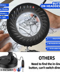 12X Magnifying Glass With Light And Stand showing LED controls and button on head design over a sketch