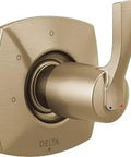 Champagne Bronze Three Function Shower Diverter Trim Kit With Valve Cartridge And ADA Lever Handle Red Blue Indicators