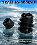 Sealing design of 9 Piece Caliper Brake Slide Pin Kit With Rubber Bushings And Sealing Rings in water protection demonstration