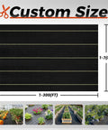 Heavy Duty Weed Barrier Fabric 6ft By 100ft Permeable Ground Cover shown in garden bed examples with sizing options.