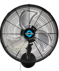 16 Inch Pro Series Oscillating Wall Mount Fan For Industrial And Commercial Use High Velocity Heavy Duty Metal Wall Fan With Rust Resistant Aluminum