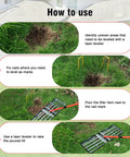 How to use Lawn Leveling Rake With 78 Inch Adjustable Steel Handle And 30x10 Ground Plate, step-by-step guide on leveling turf