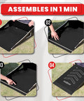 Assembly process of Extra Wide Kids Jump Ramp For Skateboard, Scooter, Bike, BMX, RC Car And Dirt Bike 23.62 Inch Wide