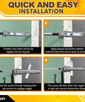 Installation guide for Heavy Duty Drywall Anchors Self Drilling EZ Toggle Anchor Kit With Size 8 Screws Holds Up To 100 Lb.