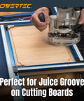 Dead Straight Precision Adjustable Router Jig With Built In Scales For Cutting Clean Grooves Slots And Inlays Rock Solid Woodworking Template Up To 24 By 24 Inches for routing grooves on wooden boards.
