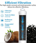 Inline Water Filter For Ice Makers And Refrigerators Post Activated Carbon Replacement Cartridge With coconut and carbon