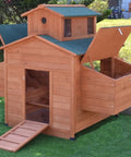 Deluxe Large Wood Chicken Coop For Backyard Hen House Fits 6 Large Or 10 Bantam Chickens With 6 Nesting Boxes Ramp Access