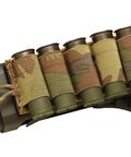 5 Round Tearaway Shotgun Cards For Chest Rigs And Vests Multicam With DuraGrip Adhesive Loop Backing Fits 12 Gauge Shells Not Included Great For Hunting And Tactical Loadouts on gun