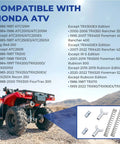 Rear Brake Hardware Kit For TRX Series Replacement 2 Sets Compatible With Honda FourTrax 300 Rancher 420 Foreman 500 ATV Brake Adjuster Parts Durable Steel Mounting Hardware Easy Install Beefed Up For Offroad Toughness. Compatible with Honda ATV models and steel brake parts shown