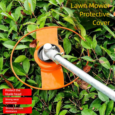 Heavy Duty Mower Deck Guard Shield For Debris Protection And Longevity over green leaves