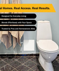 Adjustable Access Panel 10x10 That Fits Like A Dream For Walls And Ceilings with paintable surface next to a toilet.