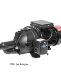 Half Horsepower Cast Iron Convertible Jet Pump With 7 GPM At 40 PSI Dual Voltage 115 230 Volts Durable Pump Body