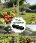 10 Pack Drip Irrigation Barbed Coupling Fittings Easy Install For Three Quarter Inch Tubing 20mm OD 0.6 Inch ID in garden setting