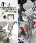 Straight Up Automatic Paste And Liquid Filling Sealer With Horizontal Mixing Hopper components and parts, stainless steel and accessories.