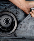 Using Alligator Adjustable Wrench, 8 Inch, Slim Head With Tapered Jaws For Easy Reach And Extra Turning Power on machinery