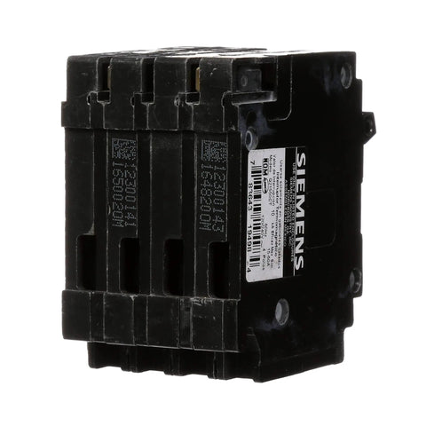 Q21550CT MLD CS Plug In Circuit Breaker For EQ Ultimate ITE And Gould Load Centers, black QT style, rear view