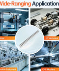 Get Smooth Motion With This 2 Pack 6mm X 200mm Linear Motion Rod Set, Perfect For Your CNC Projects Or DIY Builds visible with CNC and 3D printer.