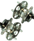 Rear Wheel Bearing And Hub Assembly Set For Toyota Prius 2010 2015 And Prius Plug-In 2012 2015, dual rear hub bearings side view