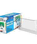 Packaging and clear plastic pocket of Clear Letter Size Wall File Organizer, 2 Pack, Easy Mount With Anchor Screws, Double Sided Tape