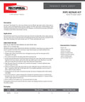 Quick pipe repair kit by RectorSeal for leak sealing on PVC and metal pipes with fiberglass and polyurethane resin.