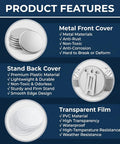58mm Button Maker Supplies Tinplate Photo Frame Blanks For Badge Press Machine DIY Round Picture Frame Refills, metal cover and stand