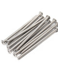 Flat Head Allen Bolts Quarter Twenty By Two And A Half Inches Stainless Furniture in a pile on white background