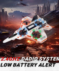 No Assembly RC Fighter Plane For Kids With Auto Hover, 360 Degree Flips, Gravity Sensing Stunt Roll, 2.4GHz Remote flying
