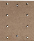 CNC Spoilboard Table for 3018 Router Machine, 30x18x1.2 cm MDF with M6 holes, screws visible