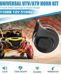 Plug And Play Universal UTV Turn Signal Kit With Horn And Rocker Switch Wiring Harness Pre Wired Blinker Street Legal
