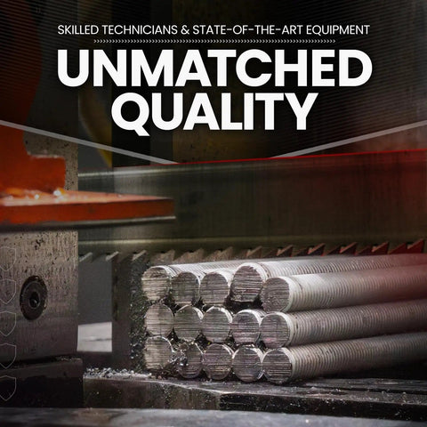 Heavy Duty Type 304 Stainless Steel All-Thread Rod 1 Inch Diameter And 24 Inch Length 8 TPI Coarse UNC Right Hand Threads 2 Pack stacked
