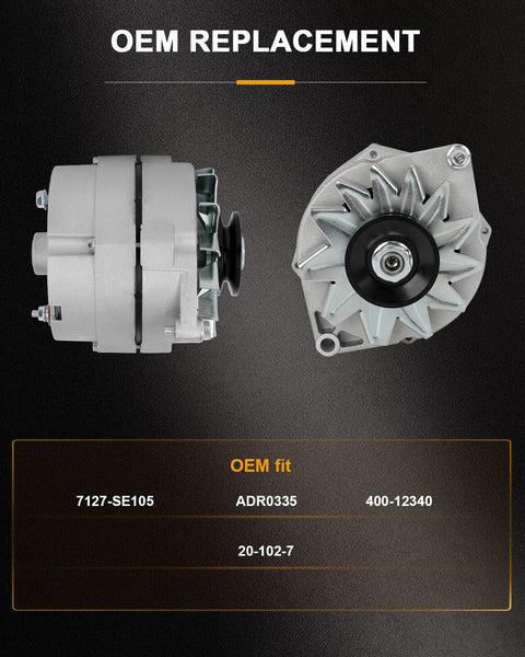 OEM replacement One Wire 100 Amp Alternator Replacement For 10SI Self Exciting Units For SBC BBC GM High Output Vehicles